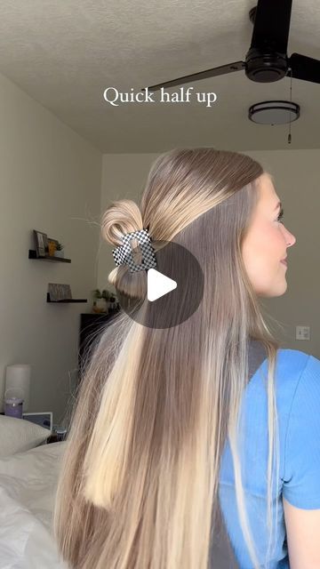 Hannah Mae on Instagram: "I love a quick and easy half up ✨ Especially when it includes hair accessories 🤭

#hairtutorial #hairideas #easyhairstyles #easyhair #cutehairstyles #clawcliphairstyle #clawclip #hairstyles #fyp #beauty" Hannah Mae, Half Up, Claw Clip, Easy Hairstyles, Hair Tutorial, Cute Hairstyles, Hair Accessories, Hair Styles, Hair