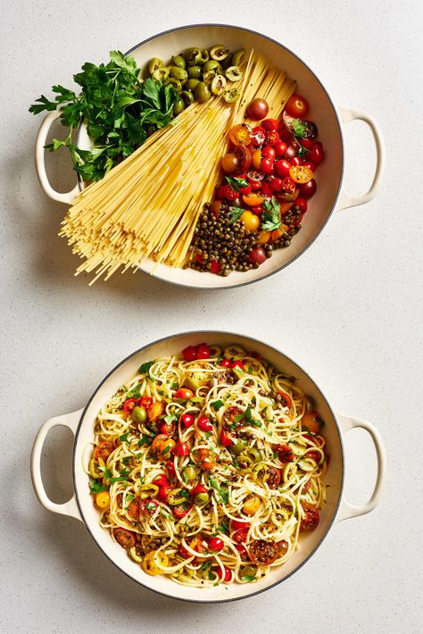 One-Pot Pasta Recipes - Easy Pot Pasta Meal Ideas | Kitchn Recipes Only, Healthy One Pot Meals, Resep Pasta, One Pot Pasta Recipes, Dinner Healthy, Dinner Easy, One Pot Pasta, Vegetarian Recipes Easy, Drink Recipe