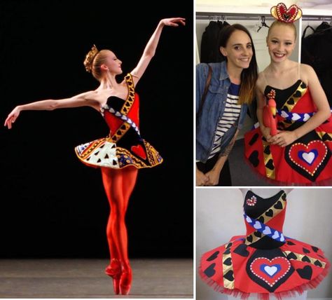 Queen Of Hearts Ballet Costume, Queen Of Hearts Dance Costume, Alice In Wonderland Ballet, Classical Ballet Tutu, Alice Costume, Classical Ballet, Tutu Costumes, Ballet Tutu, Ballet Costumes