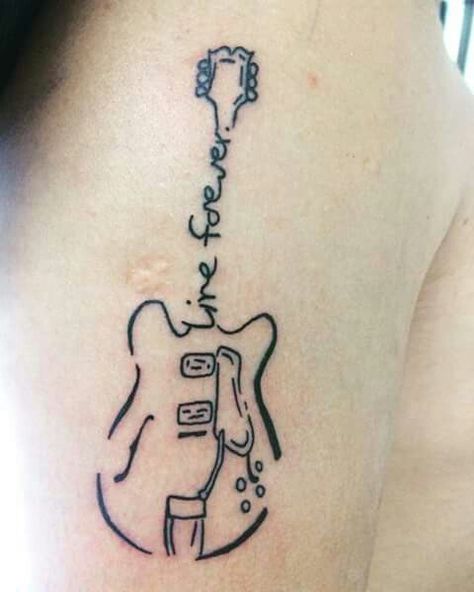 Tattoo 90s Music Tattoo Ideas, Oasis Tatoos, Oasis Band Tattoo, Courteeners Tattoo, Pixies Band Tattoo, Definitely Maybe Tattoo, Liam Gallagher Tattoo, Indie Music Tattoo, Blur Tattoos Band