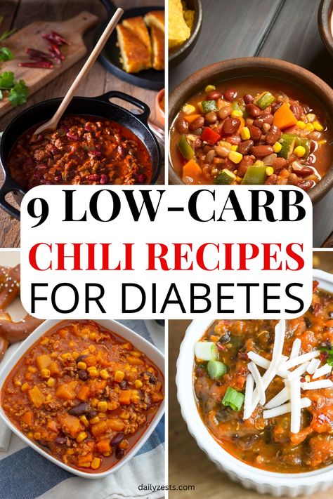 9 Diabetic-Friendly Chili Recipes to Keep You Warm – Daily Zests for Wellness Chili Recipe For Diabetics, Healthy Chilli Recipe, Low Carb Low Sugar Recipes, Sugar Free Cookie, Sugar Free Cookie Recipes, Ground Turkey Chili, Low Carb High Protein Recipes, Healthy Chili, Low Carb Chili