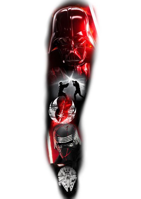 I will create a professional sketch tattoo Darth Vader Tattoo Design, Star Wars Tattoo Sleeve, Darth Vader Tattoo, Left Arm Tattoos, Lord Of The Rings Tattoo, Star Wars Design, Design Art Drawing, Star Wars Tattoo, Ring Tattoos