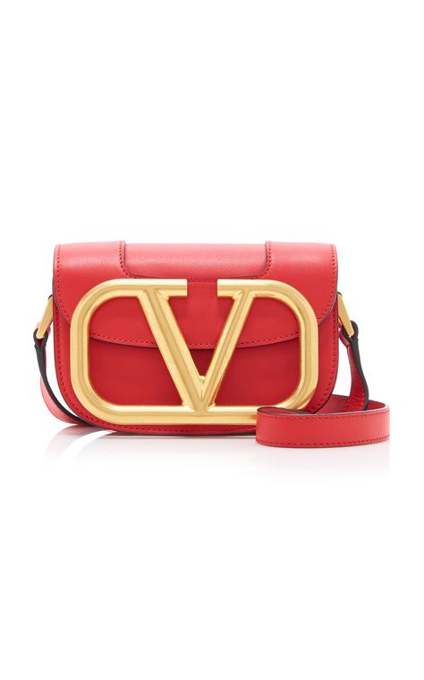 Valentino Runway, Valentino Bag, Leather And Brass, Valentino Clothing, Antique Brass Hardware, Women Bags Fashion, Valentino Bags, Red Valentino, Small Shoulder Bag