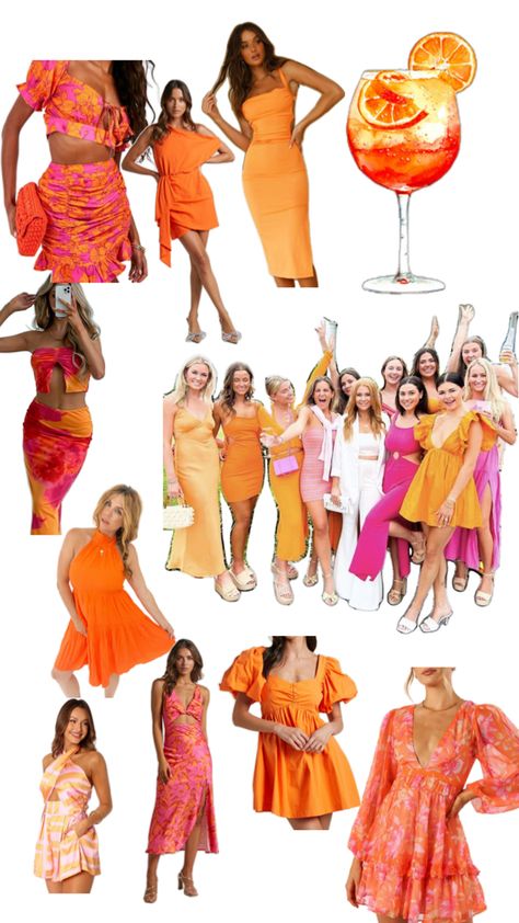 Bachelorette theme - aperol spritz Bachelorette Theme, 21st Bday Ideas, Hen Weekend, Bachelorette Themes, Birthday Weekend, Hen Do, Aperol Spritz, Cocktail Hour, 30th Birthday