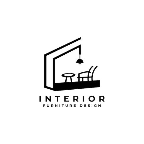 Logo de muebles minimalistas | Premium Vector #Freepik #vector #logo-silueta #logo-arte #logo-arquitecto #asiento Interior Design Logo Ideas, Interior Design Logos, Interior Design Logo, Decoration Logo, Architectural Logo, Harmony House, Interior Designer Logo, Interior Logo, Interior Minimalista