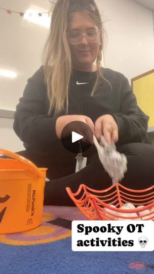 187K views · 647 reactions | Spooky activities to try in OT for fine motor skills 🎃💀🕷#schoolbasedot #spookyseason #pediOT #finemotorskills #finemotoractivity #preschool #elementaryschool #occupationaltherapy #ota #OT #otstudent #occupationaltherapist #occupationaltherapyassistant | School Based OT | Giulio Cercato · Zombie Twist Rave Spooky Activities, Occupational Therapy Assistant, School Party, Fine Motor Activities, School Parties, Fine Motor Skills, Fine Motor, Motor Skills, Elementary Schools