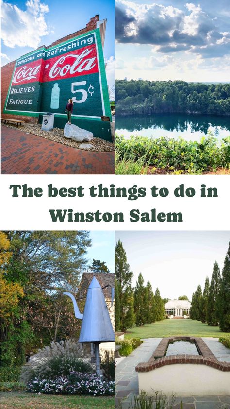 Winston-Salem is the best of both worlds, with the charm of a quaint Southern hamlet and the amenities and activities of a more significant bustling metropolis. It’s one of the best cities in North Carolina to visit, and you could easily spend a few days here seeing all the attractions. From fantastic breweries and restaurants, to Old Salem, there are plenty of fun things to do in Winston Salem for all. Old Salem North Carolina, Winston Salem North Carolina, Kid Friendly Restaurants, North Carolina Travel, Winston Salem Nc, The Carolinas, Calendar Ideas, Winston Salem, Good Dates