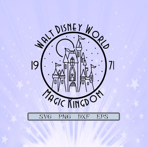 Walt Disney World Castle, Disney World Castle, Cute Svg, Magic Castle, Disney World Shirts, Disney Castle, Cricut Tutorials, Disney Dream, Disney Shirts