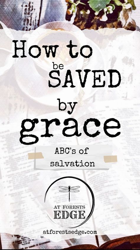 The ABCs of salvation are a fantastic explanation of the gospel. Are you curious about salvation? What does it mean to be saved? How can I be saved? It's really not complicated. Salvation is a gift, it was paid for with a price, and there is nothing you can do to earn it. Otherwise it wouldn't be a gift. Right? This is also a great resource if you would like to share the good news of salvation with others. It's not complicated, but it is the most important decision a person will ever make. Abc Of Salvation, Saved By Grace Through Faith, Assurance Of Salvation, Salvation Scriptures, By Grace Through Faith, Grace Through Faith, Share The Good News, Christian Content, Gods Guidance