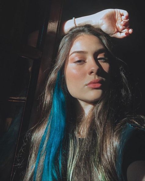 Under Hair Dye Blue, Under Hair Dye, Hair Dye Tips, Hair Color Streaks, Hair Streaks, Pretty Hair Color, True Self, Hair Inspiration Color, Hair Inspo Color