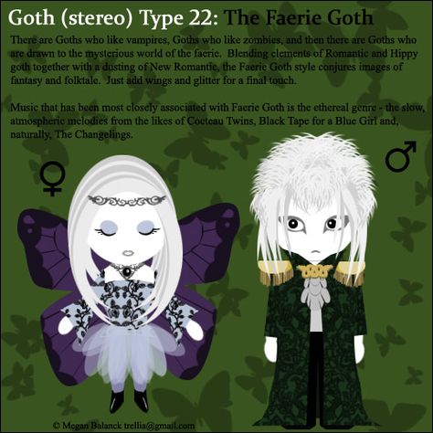 Fairy Goth Faerie Goth, Types Of Goth, Of Course, Deviantart, Dolls, Music, Black, Art