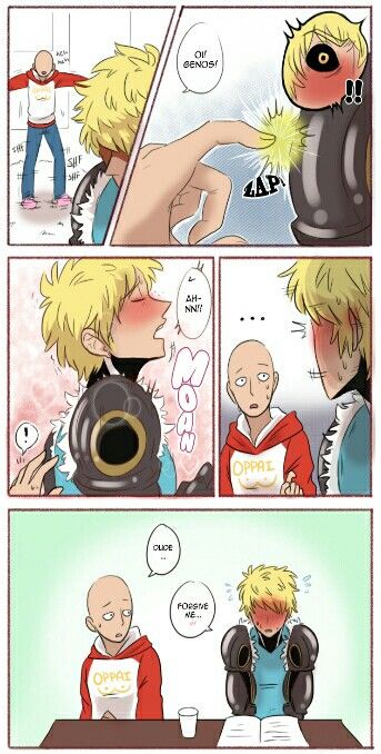 Genosai Comic, One Punch Man Genos X Saitama, One Punch Man X Genos, Genos X Saitama Comic, One Punch Man Saitama X Genos, Genos And Saitama, Saitama X Genos, Saitama And Genos, Genos One Punch Man