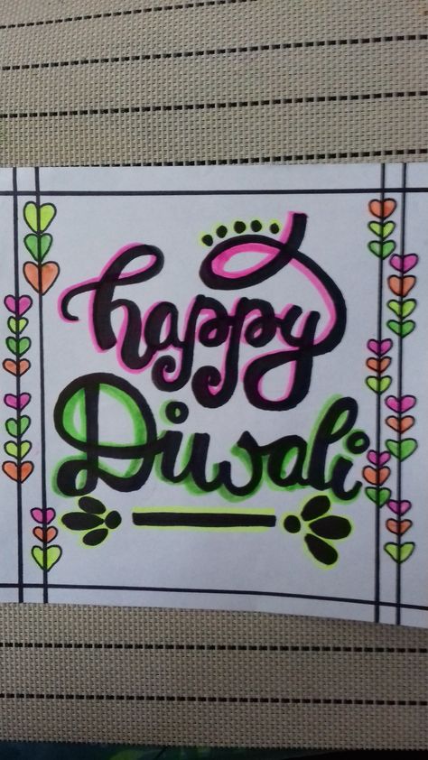 Happy Diwali #diwaliwishes #indiantradition #handlettering #calligraphy 💛 💛 🎉 🎊 💛 💛 Happy Diwali Calligraphy, Diwali Calligraphy, Calligraphy English, Handlettering Calligraphy, Lettering Ideas, In Cursive, Cursive Writing, Happy Diwali, Rangoli Designs