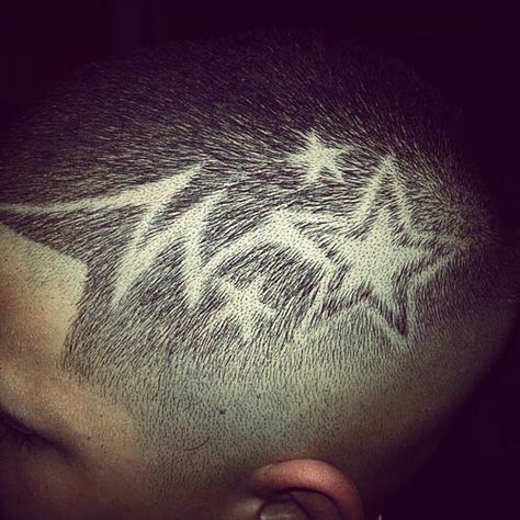 A star design for my undercut Star Hair Design, Star Haircut, Hair Designs For Boys, Boys Haircuts With Designs, Shave Designs, Boys Cut, Undercut Hair Designs, Haircut Designs For Men, Fade Haircut Designs