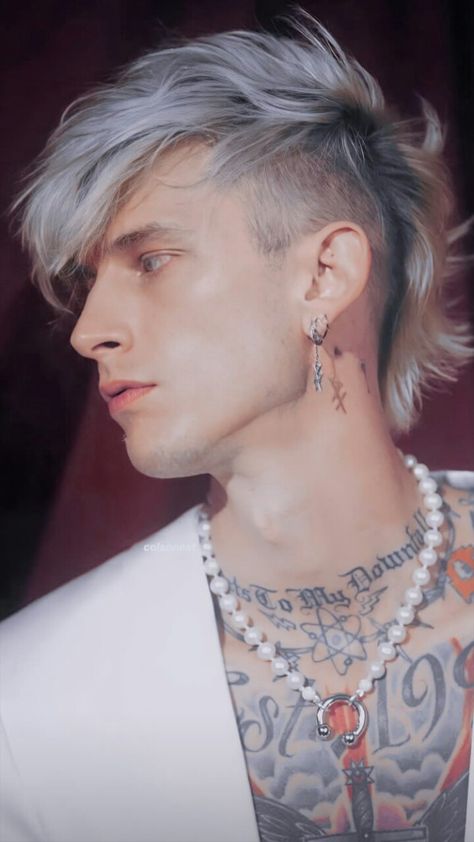 Rocker Mullet Men, Edgy Male Hairstyles, Mens Punk Hairstyles, Men Punk Hair, Mgk Mohawk, Punk Male Hairstyles, Men’s Punk Hair, Punk Mens Hair, Punk Boy Hair