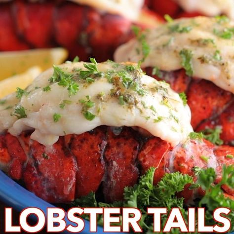 Lobster Butter Sauce, Broiled Lobster Tails, Natashas Kitchen, Cook Lobster, Broil Lobster Tail, Lobster Dishes, Butterfly Video, Lobster Recipes Tail, Lobster Tail