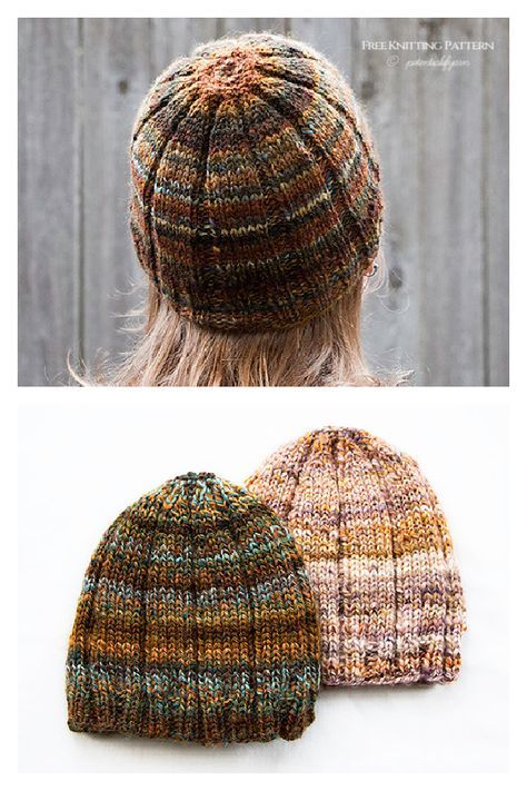 Citrus Hat Free Knitting Pattern Chunky Knit Hats Free Pattern, Chunky Hat Knitting Pattern Free, Knitting Patterns Hats Women, Cable Knit Hat Pattern, Hat Free Knitting Pattern, Easy Knit Hat, Animal Knitting, Beanie Knitting Patterns Free, Knit Slouchy Hats