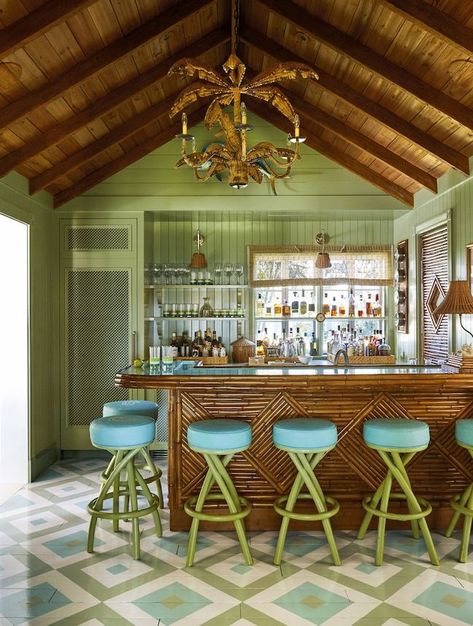 Tiki Bar Ideas, Boho Bar, Cottage Vibes, Tiki Bar Decor, Home Bar Design, English Room, Tiki Lounge, Tiki Room, Home Bars