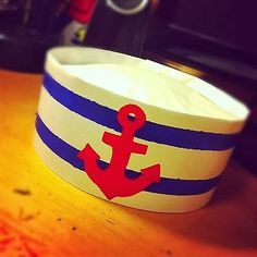 Sailors Hat, Nautical Mickey, Sailor Party, Hat Diy, Nautical Themed Party, Jack Jack, Hat Tutorial, Sailor Hat, Nautical Party