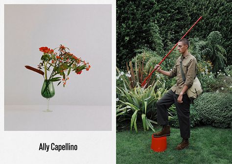 Allycapellino-ss18-davidlane-agneslloyd-branding-itsnicethat-09 Sustainable Fashion Photography, Ally Capellino, Agnes B, Zine Design, Fashion Layout, 카페 인테리어 디자인, Graphic Design Fonts, Blue Garden, Conceptual Photography