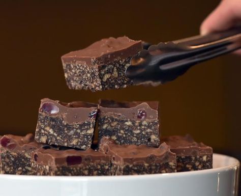 Laneway's Black Forest fudge | Otago Daily Times Online News Black Forest Fudge, Trust Activities, Chocolate Fudge Slice, Fudge Slice, Truffle Recipe Easy, No Bake Slices, Black Forest Gateau, New Zealand Food, Christmas Homemade