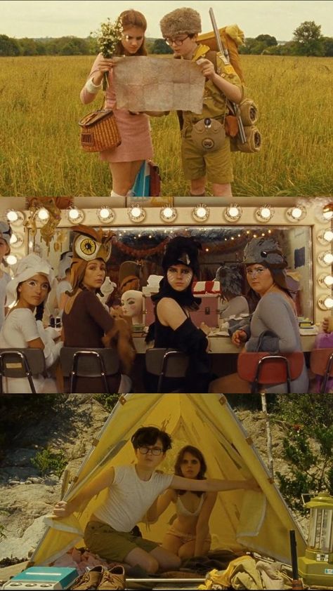 Moonrise Kingdom Stills, Sam And Suzy Moonrise Kingdom, Wes Anderson Preset Lightroom, Wes Anderson Stills, Moonrise Kingdom Aesthetic, Movie Stills Aesthetic, Moonrise Kingdom Costume, Wes Anderson Moonrise Kingdom, We Anderson