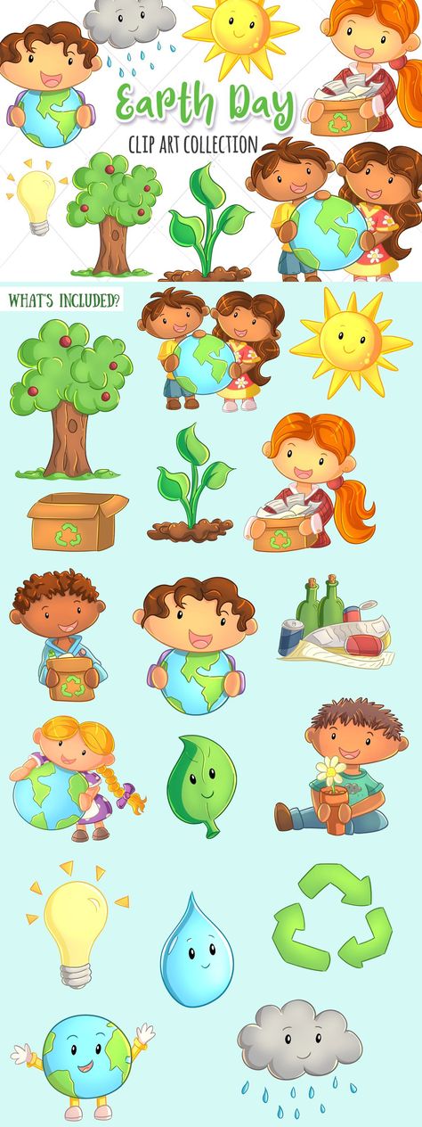 Earth Day Clip Art, Weather Design, Earth Day Activities, Quote Art, Earth Day, Art Blog, Mother Earth, Fun Things, Teaching Resources