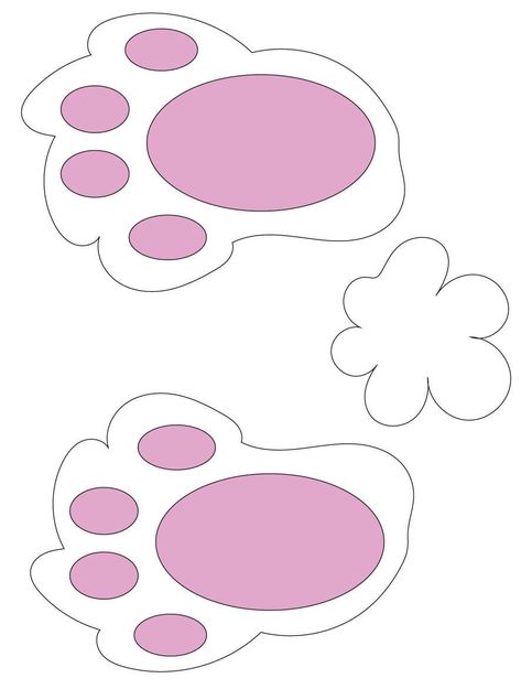 Easter Bunny Footprints Easter Bunny Printable, Easter Bunny Footprints, Bunny Printable, Bunny Tail, Easter Ideas, Easter Fun, Easter Egg Hunt, Egg Hunt, Printer Ink