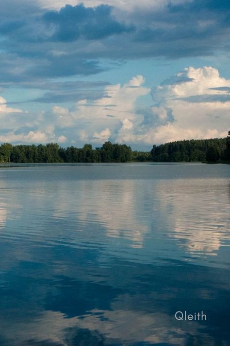 Lake Surrounded By Trees, Sky Lake, Summer Trees, Terrain Map, Green River, Cloudy Sky, Blue Lake, Green Tree, Bluish Green