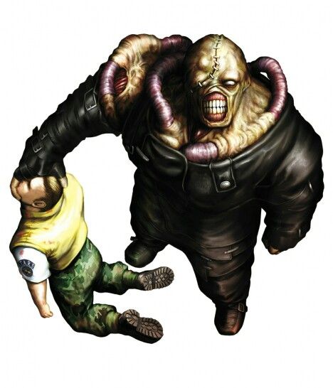 Nemesis gripping the head of stars member Brad Vickers Resident Evil Monsters, Resident Evil Nemesis, Videogame Characters, Evil Characters, Bio Hazard, Resident Evil 3 Remake, Evil Games, Ninja Gaiden, Playstation Store