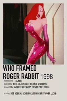 Girly Movies Posters, Jessica Rabbit Poster, Jessica Rabbit Icon, Jessica Rabbit Aesthetic, Jessica Rabbit Movie, Show Polaroid Poster, Movie Character Posters, Who Framed Roger Rabbit, Posters Movie