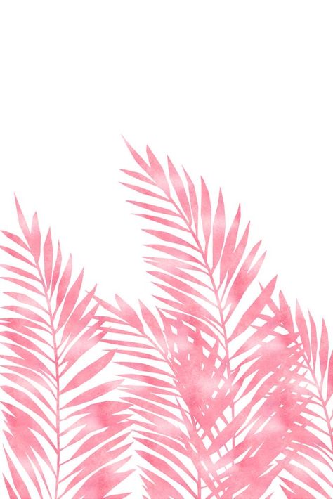 Palm Branch, Pink Art Print, Pink Plant, Appreciation Quotes, Iphone Backgrounds, Ipad App, Pink Leaves, Iphone Background Wallpaper, Pink Art