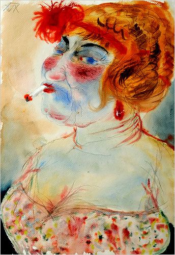 The Darkness of Otto Dix - The New York Times > Art & Design > Slide Show > Slide 1 of 9 Brothel Madam, Auto Portrait, Antoine Bourdelle, Otto Dix, Degenerate Art, George Grosz, New Objectivity, Max Beckmann, Design Slide