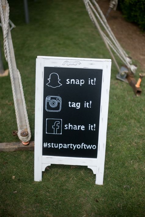 Social media wedding sign. Chalkboard sign. Birmingham, Alabama. April wedding. Mixer Ideas Social, Hashtags For Weddings, Wedding Colors April, Trendy Wedding Colors, Social Media Wedding Sign, Cheap Wedding Table Centerpieces, Social Media Party, Cheap Wedding Decorations, Best Wedding Colors