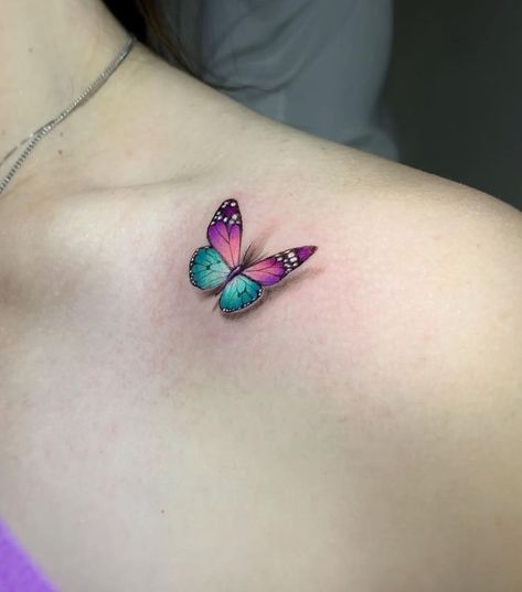 Butterfly Tattoo Meanings: Not Just A Beautiful Tattoo Yellow Butterfly Tattoo, Tiny Butterfly Tattoo, Traditional Butterfly Tattoo, Purple Butterfly Tattoo, Butterfly Tattoos Images, Black Butterfly Tattoo, Butterfly Name Tattoo, 3d Butterfly Tattoo, Unique Butterfly Tattoos