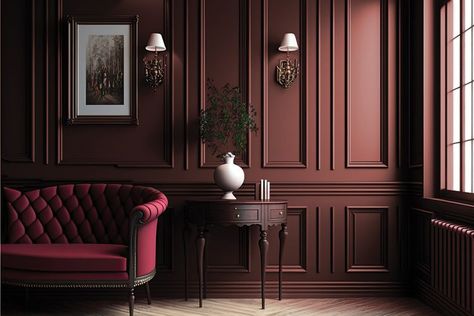 Dunn-Edwards Just Released Its 2024 Color Trends Dramatic Paint Colors, Sherwin Williams Antler Velvet, Polished Mahogany Sherwin Williams, Wine Paint Colors, Red And Brown Color Palette, Color Drenching Interiors, Burgundy Paint Colors, Dining Room Color Palette, Dunn Edwards Colors