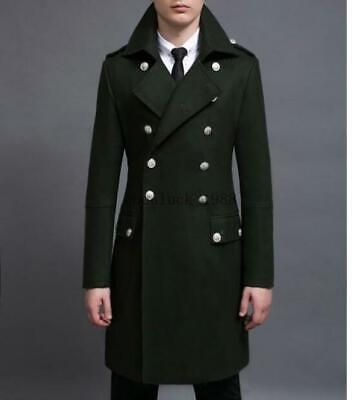 Great shopping ideas for Mens Wool Blend Double Breasted Long Outwear Trench Coat Military Jacket Outwear, Mens Coats Jackets Military Coat Men, Fashion Models Men, Double Breasted Overcoat, Fur Collar Coat, Mink Fur Coat, Military Coat, Mens Parka, Best Mens Fashion, Coat Men