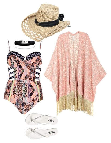 "pool party" by paluna on Polyvore featuring moda, River Island, Melissa McCarthy Seven7, Miss Selfridge, swimwear i plus size clothing Plus Size Beach Outfits Beachwear, Guam Vacation, Party Outfit Plus Size, Pool Outfit, Pool Party Outfit, 90s Fashion Outfits Hip Hop Party, Fedora Fashion, Trendy Party Outfits, Pool Outfits