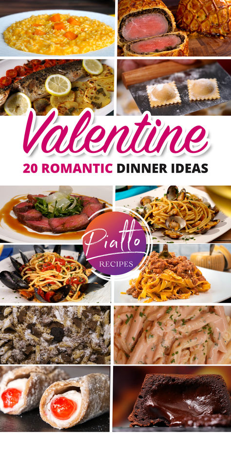 Valentine Dinner Ideas, Valentines Dinner Ideas, Romantic Dinner Ideas, Valentines Recipes, Celebration Dinner, Valentine Recipes, Italian Pasta Dishes, Romantic Meals, Romantic Dinner Recipes