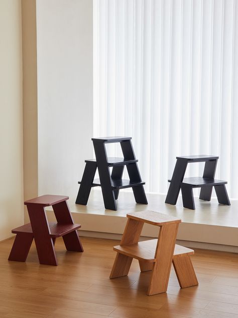 Stepping Stool, Room Side Table, Wood Step Stool, Pet Stairs, Wooden Bedside Table, Kids Stool, Bamboo Furniture, Living Room Side Table, Wood Home Decor