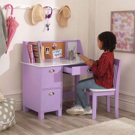 11 Best Kids' Desks 2021 - Stylish and Functional Desks for Kids White Kids Desk, Wooden Study Desk, Desk With Chair, Kids Study Desk, Study Table Designs, Study Gift, Kids Study Table, Paper Organizer, Reading Table