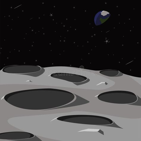 Surface of the Moon Vector Illustration. Vector illustration of the surface of t #Sponsored , #Sponsored, #Paid, #Moon, #surface, #illustration, #Surface Moon Surface Drawing, Moon Surface Illustration, Moon Vector Illustration, Surface Illustration, Moon With Stars, Surface Of The Moon, Moon Vector, Vbs 2023, Moon Surface