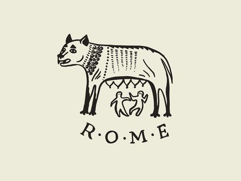 Roman Illustration Ancient Rome, Ancient Italy Tattoo, Ancient Rome Symbols, Rome Graphic Design, Roman Art Drawing, Rome Symbols, Rome Scrapbook, Ancient Rome Tattoo, Roman Illustration