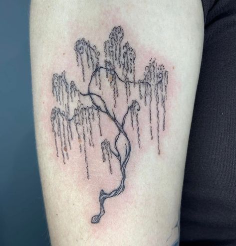 Weeping Willow Tattoo, Willow Tattoo, Willow Tree Tattoo, Willow Tree Tattoos, Wrist Tattoo Designs, Nature Tattoo Sleeve, Small Shoulder Tattoos, Tree Tattoo Designs, Tattoo Templates