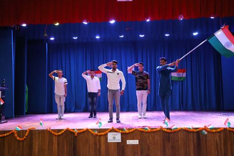 Independence Day Celebrations 2019 ------------------------------------------ We’re very proud of our students for orchestrating an amazing show for the 73rd Indian Independence Day.  The stage was set ablaze as every batch came up with exciting performances, including group dances, skits, songs, mimicry, mime-dramas, and speeches. It was a wonderful evening of colour, talent, vigour and confidence. Indian Independence, Indian Independence Day, Group Dance, Emoji For Instagram, The Stage, Independence Day, Drama, Confidence, Songs