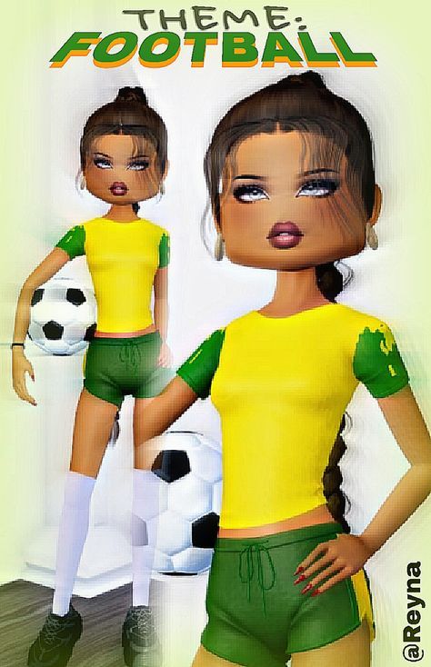 Football Outfit Dress To Impress, Football Dti Outfit, Football Dress To Impress, Winter Dinner Outfit, Vsco Outfit, Fancy Dress Code, Brazil Soccer, Football Outfit, Dti Hacks