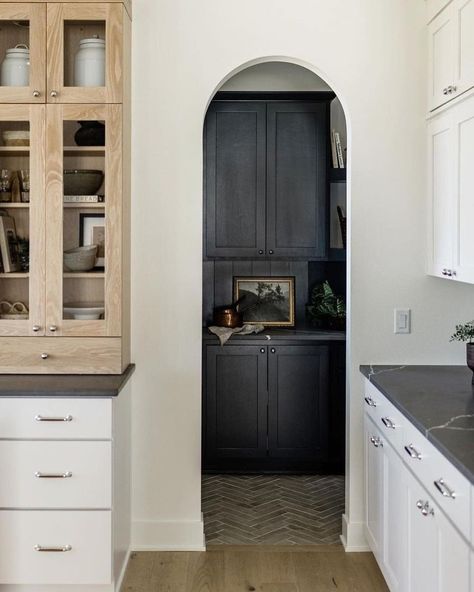 2022 Kitchen Trends | 7 Inspiring Looks You'll Love — Scout & Nimble James May Homes, Oakstone Homes, Declutter Kitchen, James May, Herringbone Floor, Dark Cabinets, Kitchen Trends, Custom Cabinetry, Walk In Pantry