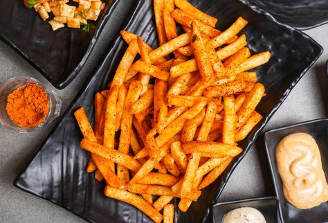 Peri Peri Fries, Indian Fast Food, Brochure Food, Piri Piri, Peri Peri, French Fries, Delicious Food, Indore, Carrots