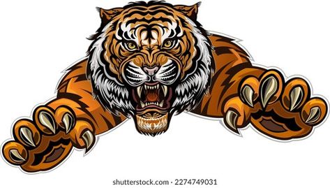 Tiger Face Tiger Jump Color Tattoo Stock Illustration 2274749031 | Shutterstock Tiger Face, Mother's Day Photos, Crop Image, House Vector, Real Estate Flyers, Shop Icon, Color Palette Generator, Holiday Illustrations, Collage Maker