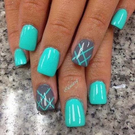 Gel Nail Design Inspiration, Trendy Gel Nails Square, Dip Nail Ideas Vacation, Teal Easter Nails, Short Nail Designs For Spring, Gel Nail Designs For Spring 2023, Springtime Nail Designs, Edgy Elegant Nails, Fun Work Nails